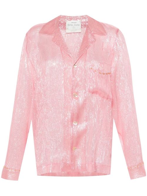 Flamingo pink shirt Forte forte | 12395LIGHT ROSE